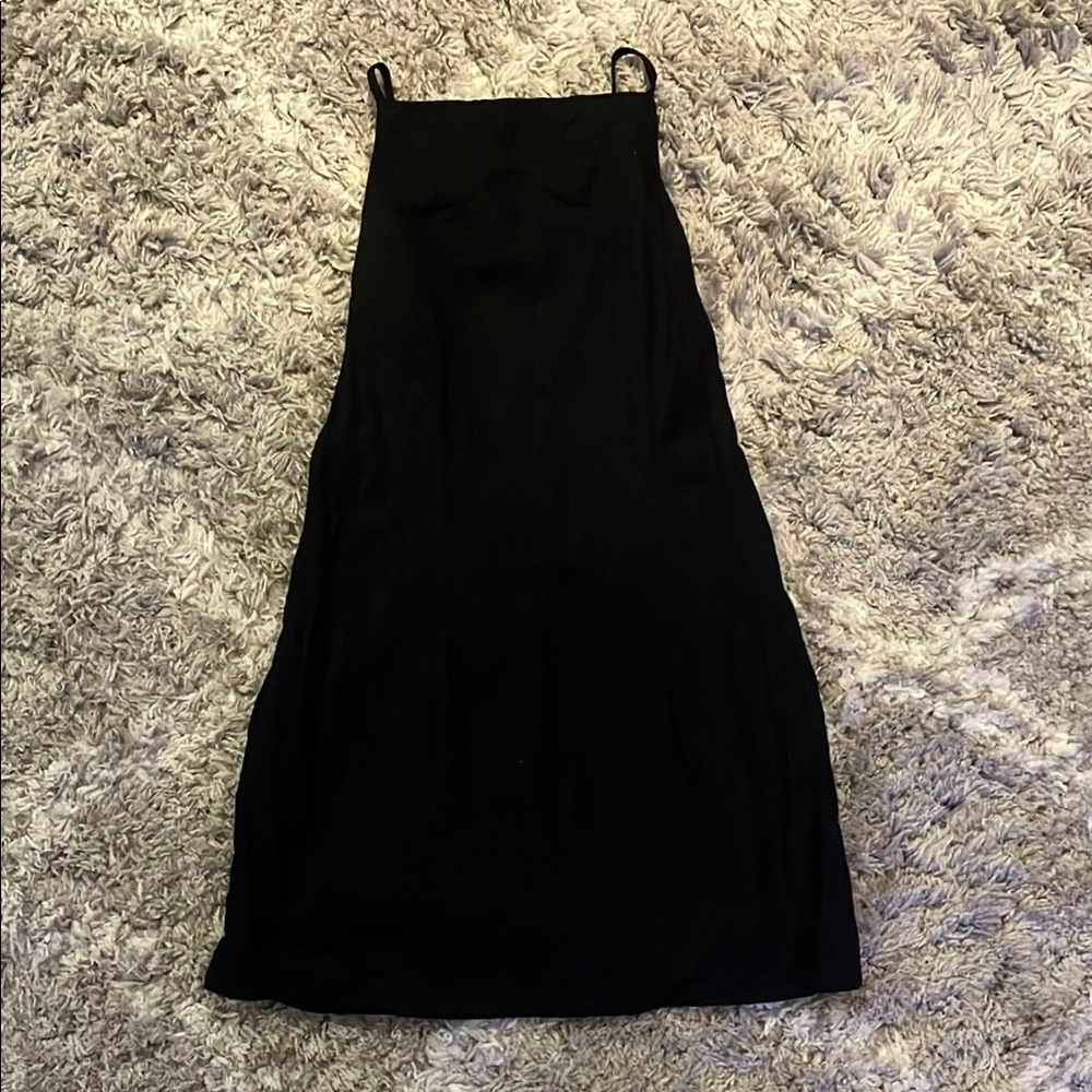 Abercrombie & Fitch Black Linen Dress